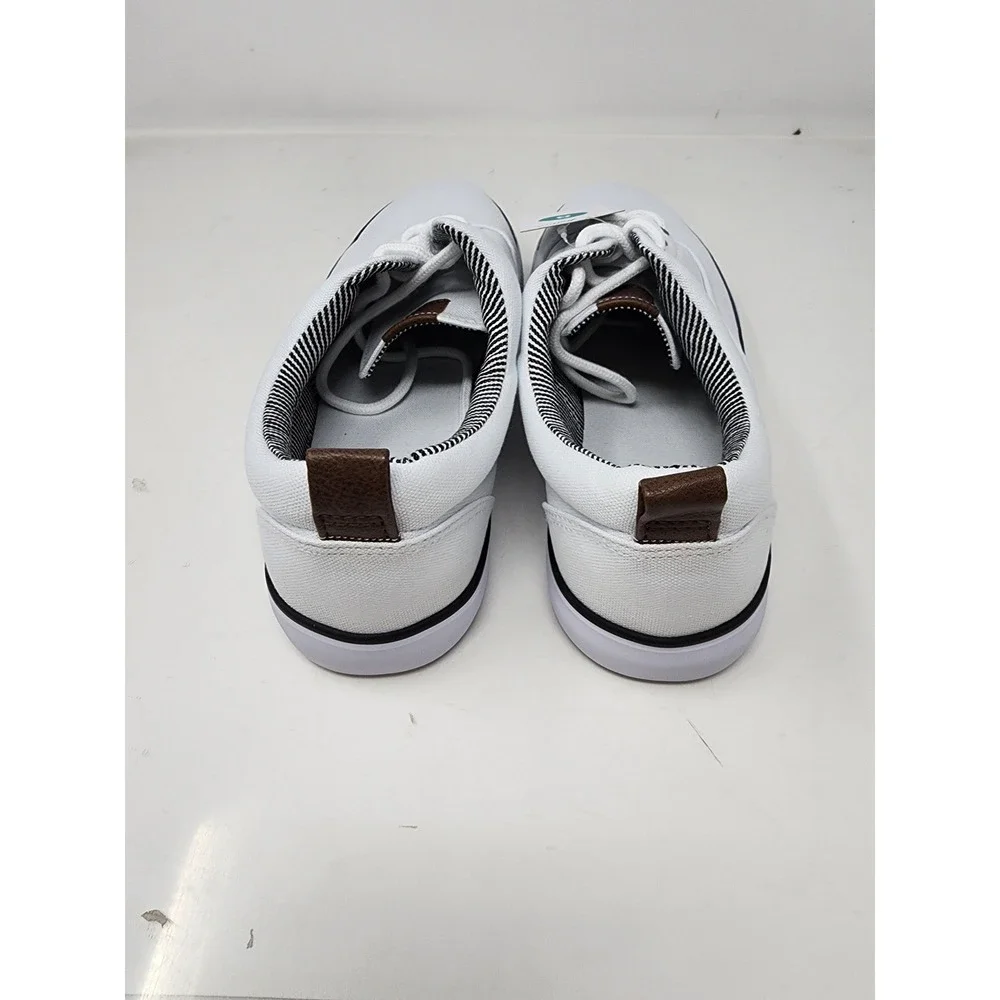 Goodfellow & Co Brady Mens White Canvas Lace Up Sneakers Shoes‎ Size 8 NEW